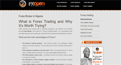Desktop Screenshot of fxopennigeria.com